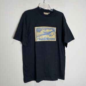 Vintage  TANTRA T-shirt for Stamp Collector with India Air Maail stamp of 1947